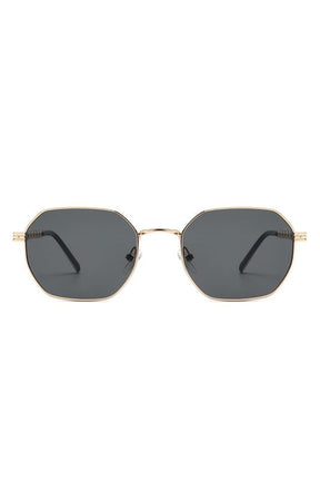 Geometric Round Chain Link Design Sunglasses