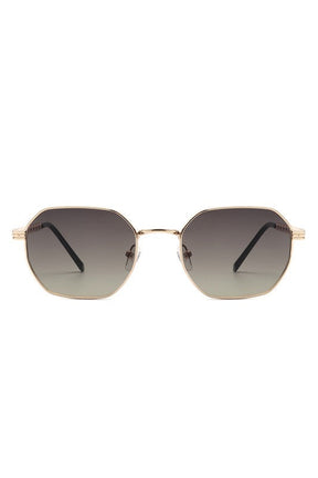 Geometric Round Chain Link Design Sunglasses