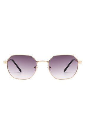 Geometric Round Chain Link Design Sunglasses