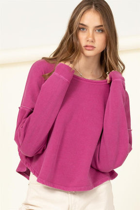 LEISURE LOVING OVERSIZED SWEATSHIRT