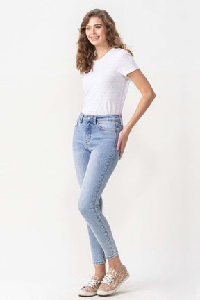 Lovervet Full Size Talia High Rise Crop Skinny Jeans